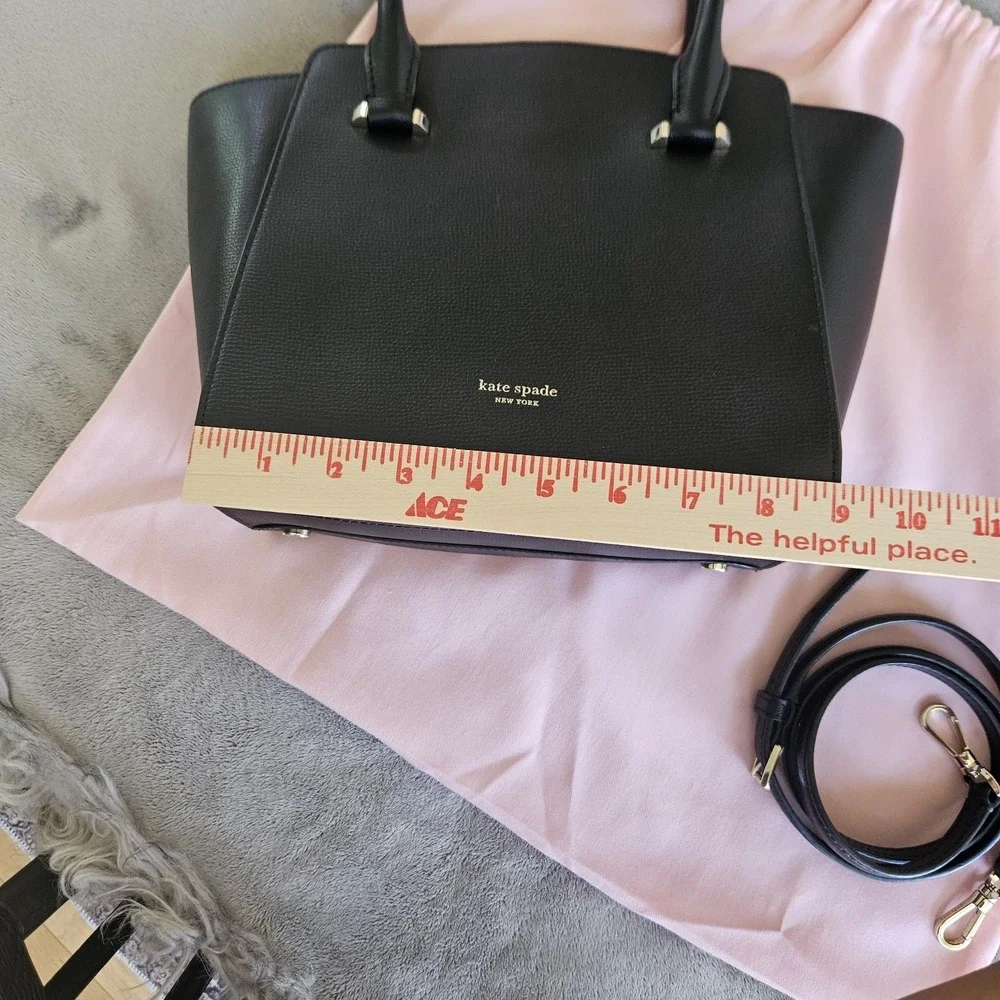 Kate Spade New York Sydney Medium Satchel Black/Black Retail $298 Crossbody‎